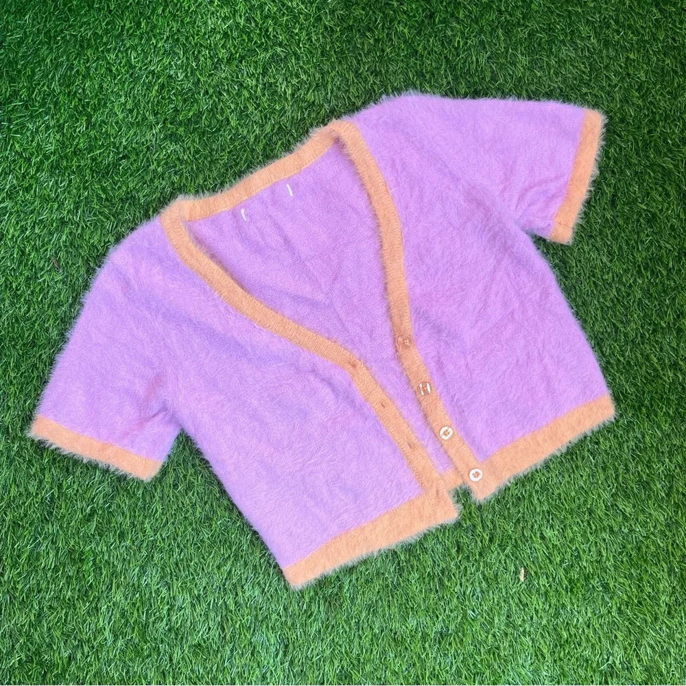 H&m crop fur cardigan or sweater - Picture 1 of 5